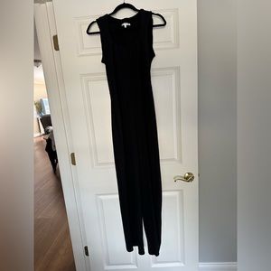 Black ribbed jumpsuit